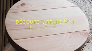 Couper un rond parfait dans une planche de bois Cut a perfect round in a wooden board [upl. by Notsniw]