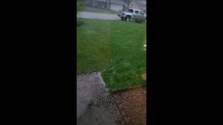 PeaSized Hail Hits Southern Wisconsin [upl. by Giesser170]