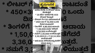 RISK AND RICH🤑 cowfarm dairyfarming hainugarikeinformationinkannada short dairyfarminginkannada [upl. by Nart901]