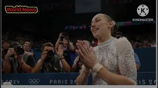 Kaylia Nemour wins Algerias first Olympic gymnastics title on the uneven bars  Suni Lee bronze [upl. by Reitrac]