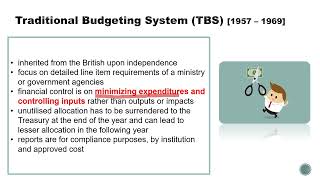 Budgeting Systems in Malaysia Traditional Budgeting System LO1 [upl. by Etnuahc]