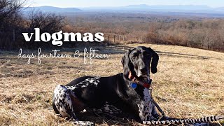 VLOGMAS DAYS FOURTEEN amp FIFTEEN  Wrapping Presents Bobolinks and a DIY Anthropologie Doormat [upl. by Flosi]