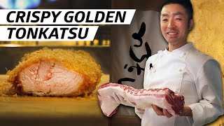 How Crispy Golden Fried Pork Is Made at Tokyos Tonkatsu Hinata — The Experts [upl. by Gusella]