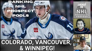 RANKING ALL NHL PROSPECT POOLS 2018 Colorado Avalanche Vancouver Canucks Winnipeg Jets [upl. by Eustashe593]