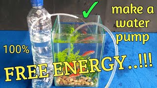 How to make water pump at home  pompa Air Dirumah [upl. by Burta774]