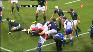 Plaquage de Chabal sur Morne Steyn lors de France vs Afrique du Sud au Stadium www keepvid com [upl. by Aldin]