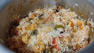 Prawns Biriyani రొయ్యల బిరియాని  Home Made Easy Recipe  Kuraguntlas Kitchen [upl. by Aelam]