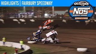 World of Outlaws NOS Energy Drink Sprint Cars Fairbury Speedway June 4 2019  HIGHLIGHTS [upl. by Barabbas]