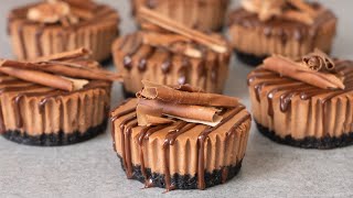 Mini Chocolate Cheesecakes Recipe [upl. by Selene812]