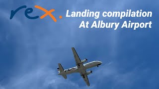 Regional express landing compilation at Albury Airport [upl. by Devy773]