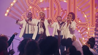 Bruno Mars amp Anderson Paak as Silk Sonic  Smokin Out The Window LIVE BET Soul Train Awards 2021 [upl. by Libys]