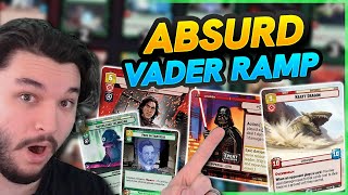 The BEST Krayt Dragon Deck Vader Green Ramp  Star Wars Unlimited [upl. by Htebiram]