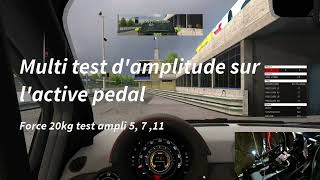 Diy Active Pedal V2 Multiple Tests [upl. by Giraldo57]