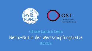 ClimateLunch amp Learn Netto Null in der Wertschöpfungskette [upl. by Barnet]