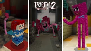 Poppy playtime chapter 2 in minecraft full Gameplay PEbedrock [upl. by Adlihtam]