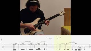 Winger  Headed for a Heartbreak solo Guitar cover  Screen tab [upl. by Giana]