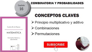 En vivo capítulo 16 COMBINATORIA Y PROBABILIDADES cuadernillo de repaso UCE Mineduc [upl. by Beckie]