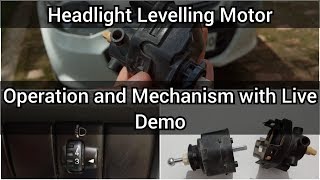 HEADLIGHT LEVELLING MOTOR  HOW IT WORKS  WHATS INSIDE  DIY KNOW YOUR CAR [upl. by Shatzer811]