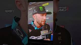 SMX PLAYOFFS  zMax Dragway  Tomac Wins Moto 1  Podium Speech [upl. by Queston]