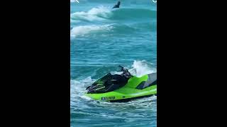 Inexperienced driver swamps SeaDoo RXPX  Improper operation creates unsafe situation [upl. by Jaclyn]