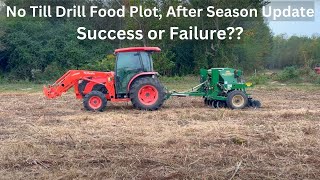 Year 2 Fall No Till Drill Food Plot Success or Failure [upl. by Bourn204]