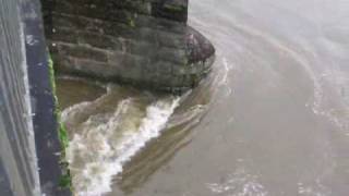 Workington Floods  Navvy Bridge Collapses [upl. by Lonny]