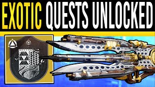 Destiny 2 ALL FINAL SHAPE EXOTIC QUESTS  Everything You Need to Get Them NOW Post Campaign [upl. by Orhtej948]