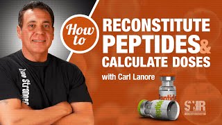 How to reconstitute peptides and calculate doses [upl. by Darooge723]