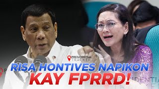 RISA HONTIVEROS NAPIKON KAY FPRRD  Hindi ako naging presidente kung hindi ako bastos FPRRD [upl. by Ahsikar]