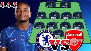 New CHELSEA Vs ARSENAL quotSTRONGquot Potential 442 Line up in EPL Week 11 Nkunku Starts Palmer Out [upl. by Gardy]