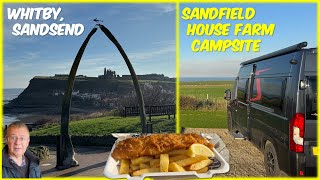 WHITBY Sandfield House Farm Caravan Park amp Sandsend NORTH YORKSHIRE [upl. by Itsirhc]