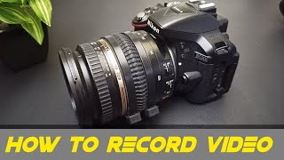 How to record video in Nikon D5300  Nikon D5300 me video record kaise kare [upl. by Anayad]