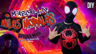 DIY Cómo hacer la Máscara de Miles Morales de SpiderMan Across The SpiderVerse Tutorial [upl. by Eihs]