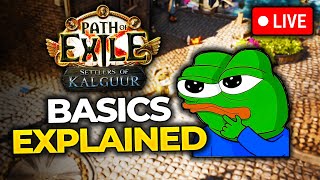 Path of Exile PLAYALONG  Basics Explained 🚀EXILE BOOTCAMP PART 2🚀maxroll [upl. by Canning819]