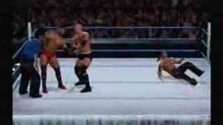 Batista vs Goldberg vs Shawn michaels [upl. by Ssor]