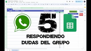 Respondiendo a la Plantilla Google Sheets 3 en 1 whatsapp autoresponder googlesheets [upl. by Nevag]