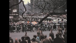 London Winston Churchill funeral 1965 archive footage [upl. by Anirtek]