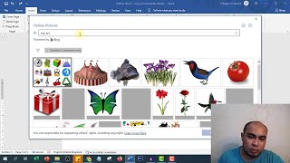 Cara Menyisipkan Clipart Pada Microsoft Word 2019 Latihan Micosoft Word Part 14 [upl. by Laszlo]