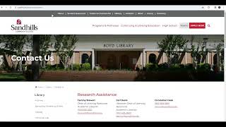 Sandhills Library Catalog Search Tutorial [upl. by Lerret]