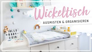 WICKELKOMMODE ausmisten – Organisation amp Aufbewahrung im Wickeltisch nurwasichmag [upl. by Marysa]