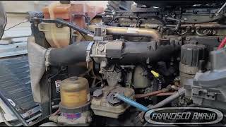 DD15 engine sound while running connecting rod knocking bearing damage crankshaft good oil pressure [upl. by Jacinto]