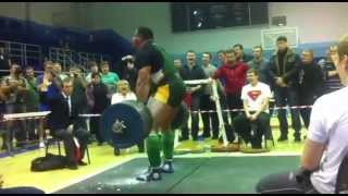 Mikhail Koklyaev 417 5kg Deadlift Raw 16 12 2012 [upl. by Lonne359]