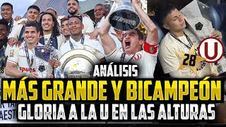 UNIVERSITARIO BICAMPEÓN NACIONAL  SOMOS LO MÁS GRANDE DEL PERÚ  ANÁLISIS EMOTIVO CREMA 🏆⭐ [upl. by Oicnaneb]