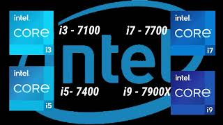 Intel i37100 vs i57400 vs i77700 vs i97900X 7th Gen Desktop Processor l Spec Comparison [upl. by Dnomso6]