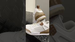 Jordan Spizike Low  WhiteArchaeo BrownLight jordan sneakers jordanshoes spizike shorts [upl. by Nelleeus]