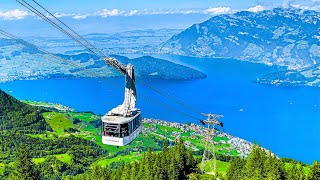 Klewenalp has the most breathtaking Lake Lucerne views 🇨🇭 Switzerland 4K [upl. by Hannaoj]