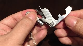 Pocket Toolio stainless steel 11 Piece survival mini multitool w keychain flashlight [upl. by Coughlin]