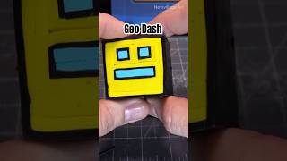 Geo Dash Polymer Clay Cane clayartwork geometrydash [upl. by Ahsiatal]