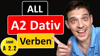 German Dative Verbs  ALL A2 Level Dative Verbs  YourGermanTeacher [upl. by Britney]