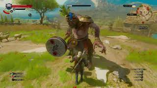 The Witcher 3 Deathmarch  Golyat Fight No DamageNo Quen Fresh Start Low Level [upl. by Brita]